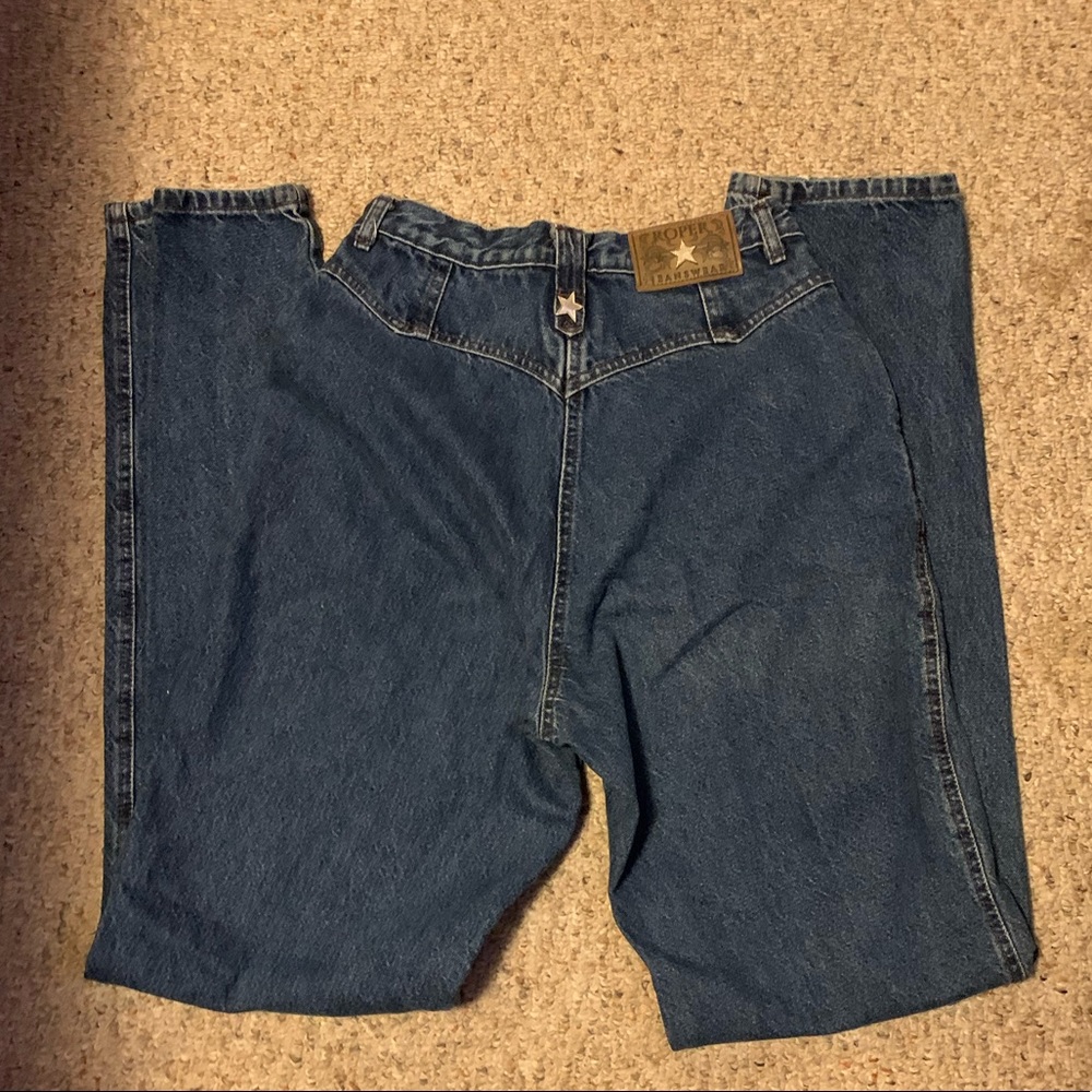 Straight Legged Roper Highwasted Jeans - Picture 4 of 5